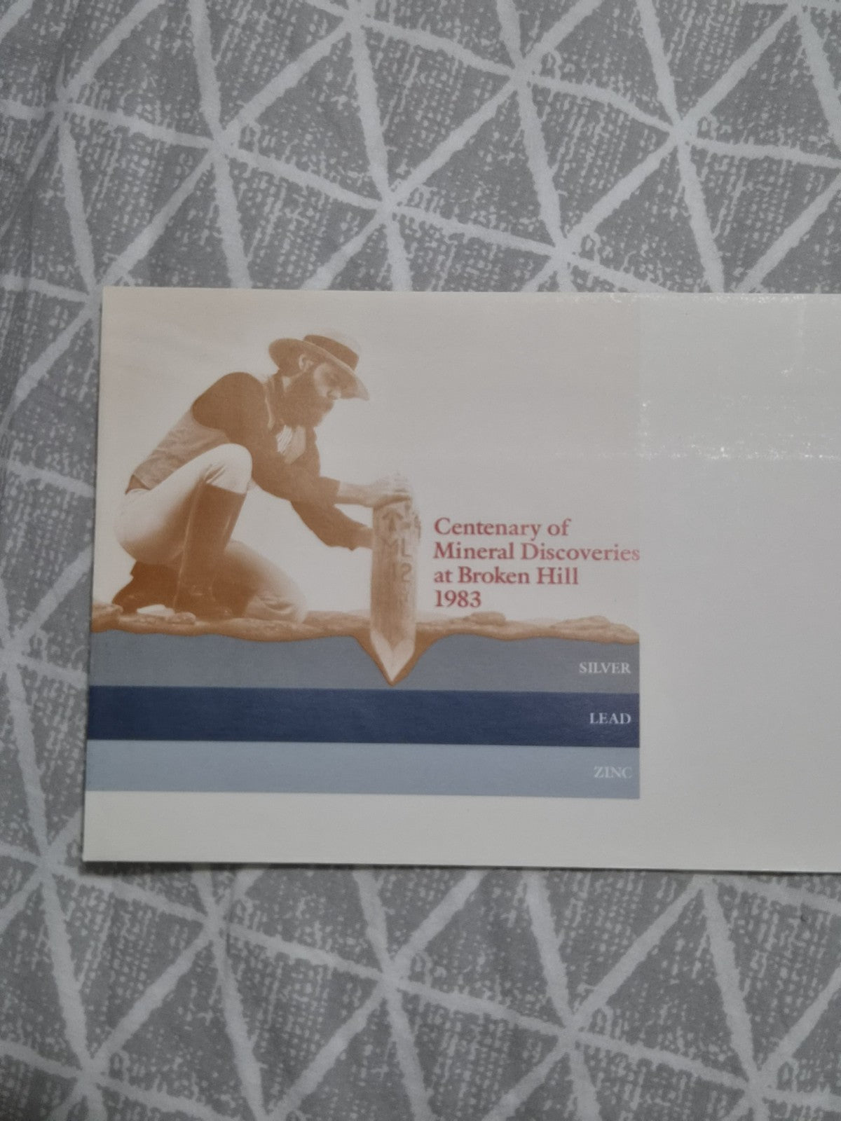 1983 27c 'Centenary of Mineral Discoveries at Broken Hill' Pre-Paid Envelope