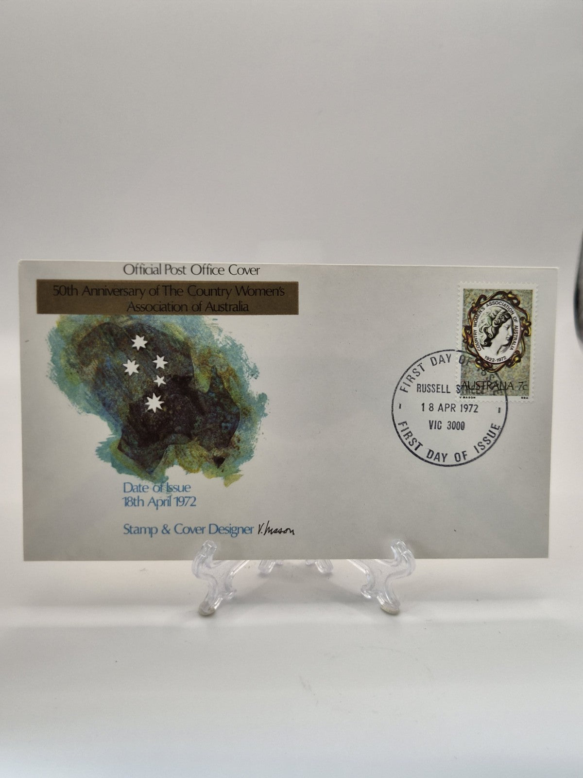 1972 Australia FDC Country Women's Association First Day Cover CWA