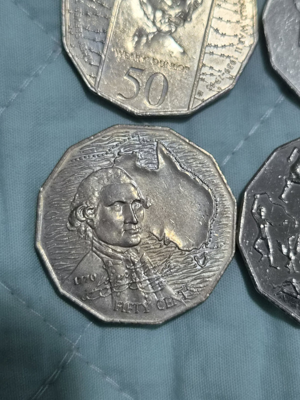 4 x 50 Cent Coins - Commemorative 