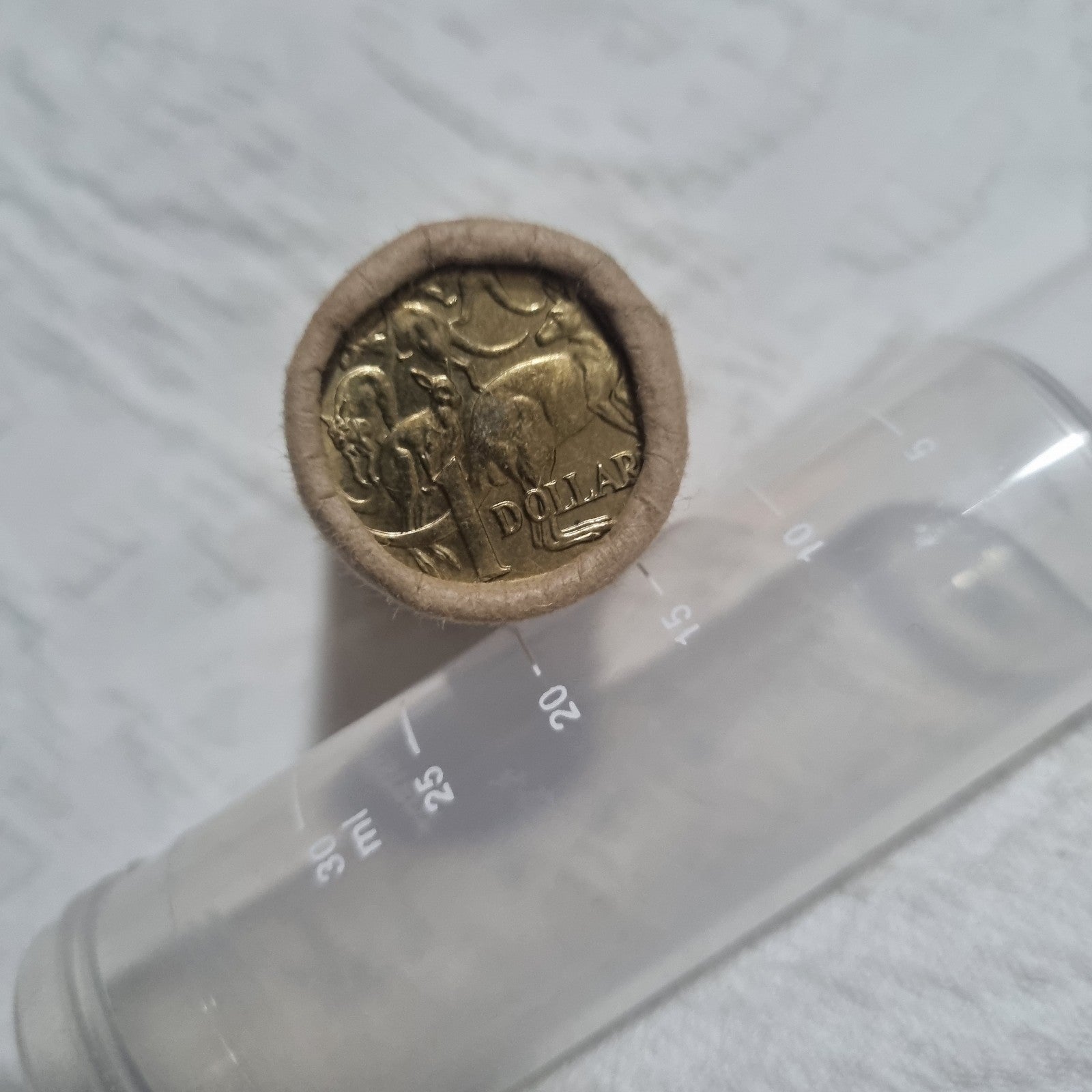 $1 One Dollar RAM Coin Roll  - 1984 With Free Storage Tube
