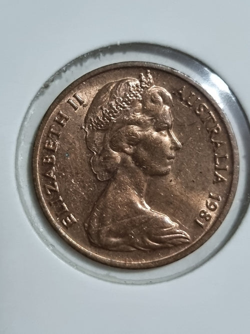 1981 1c One Cent Uncirculated Australian Coin