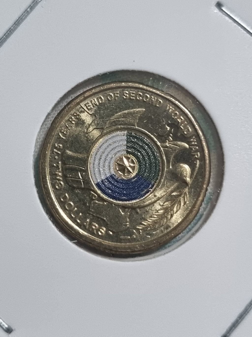 2018-2021 ; 4 x UNC ANZAC Themed $2 Two Dollar Coloured Coins In 2x2 Holders