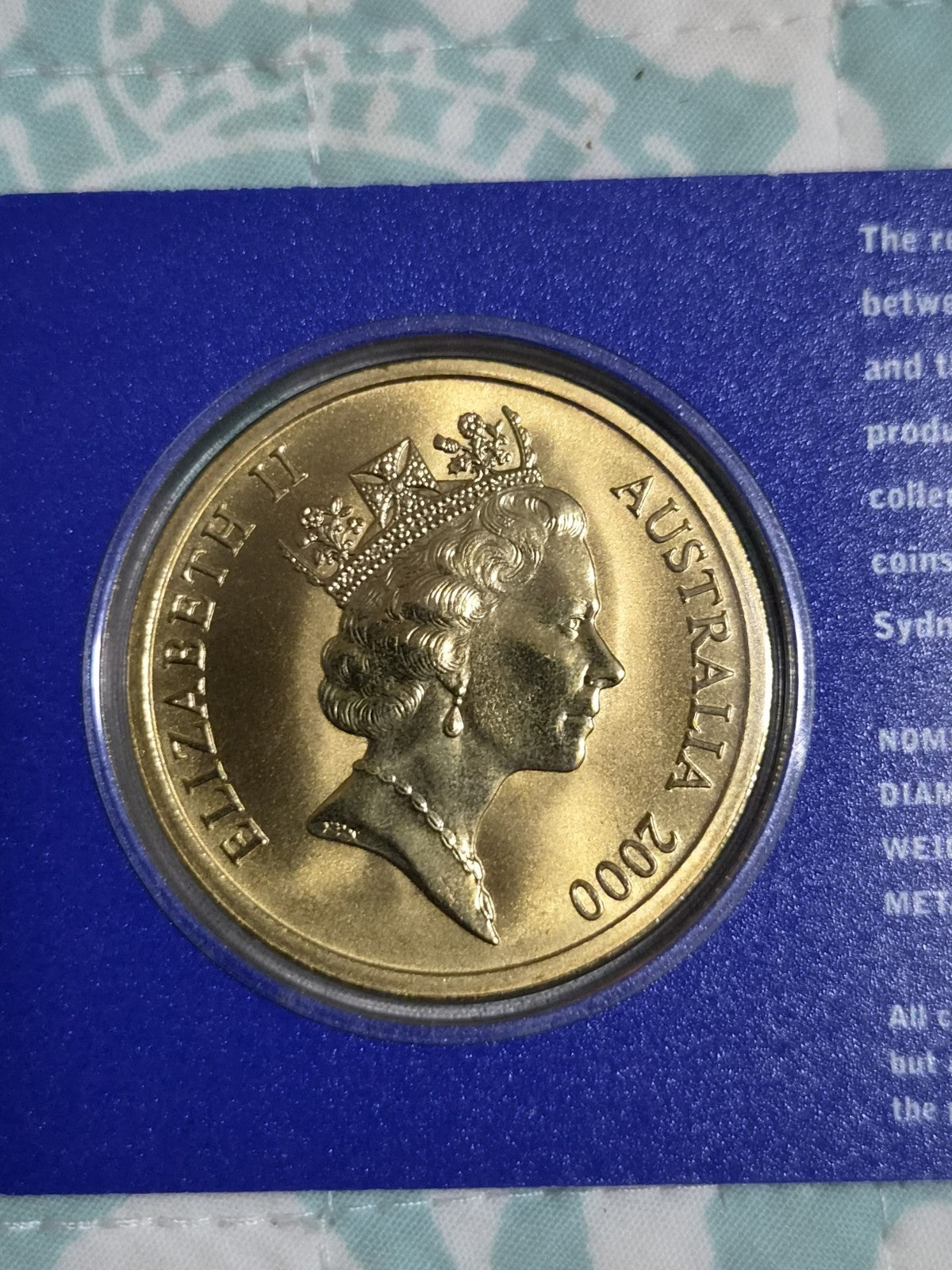Sydney Olympics 2000 Football $5 DOLLAR UNC Five Dollars - Soccer