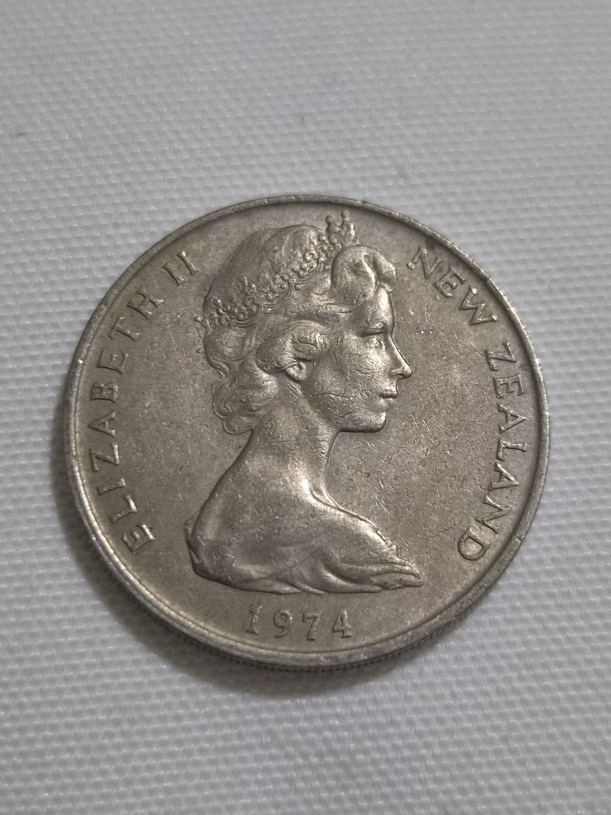 1974 20 Cent New Zealand Coin 