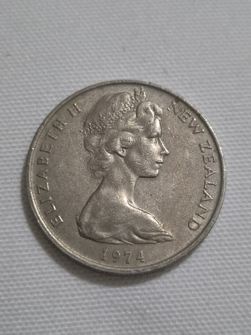 1974 20 Cent New Zealand Coin 