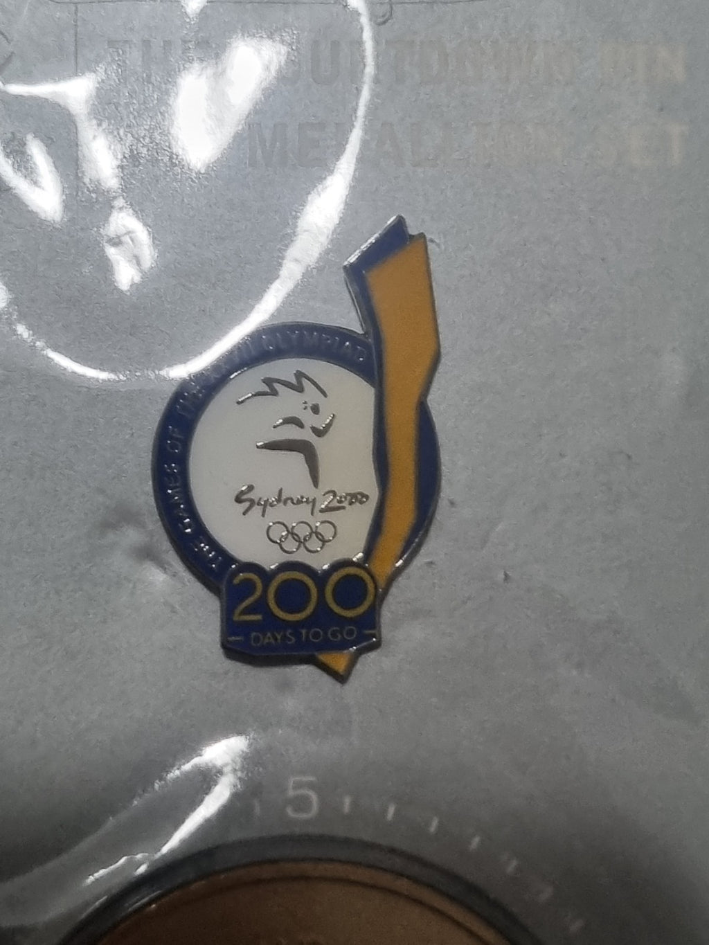 Sydney 2000 Olympics 200 Days To Go Countdown Pin and Medallion Set