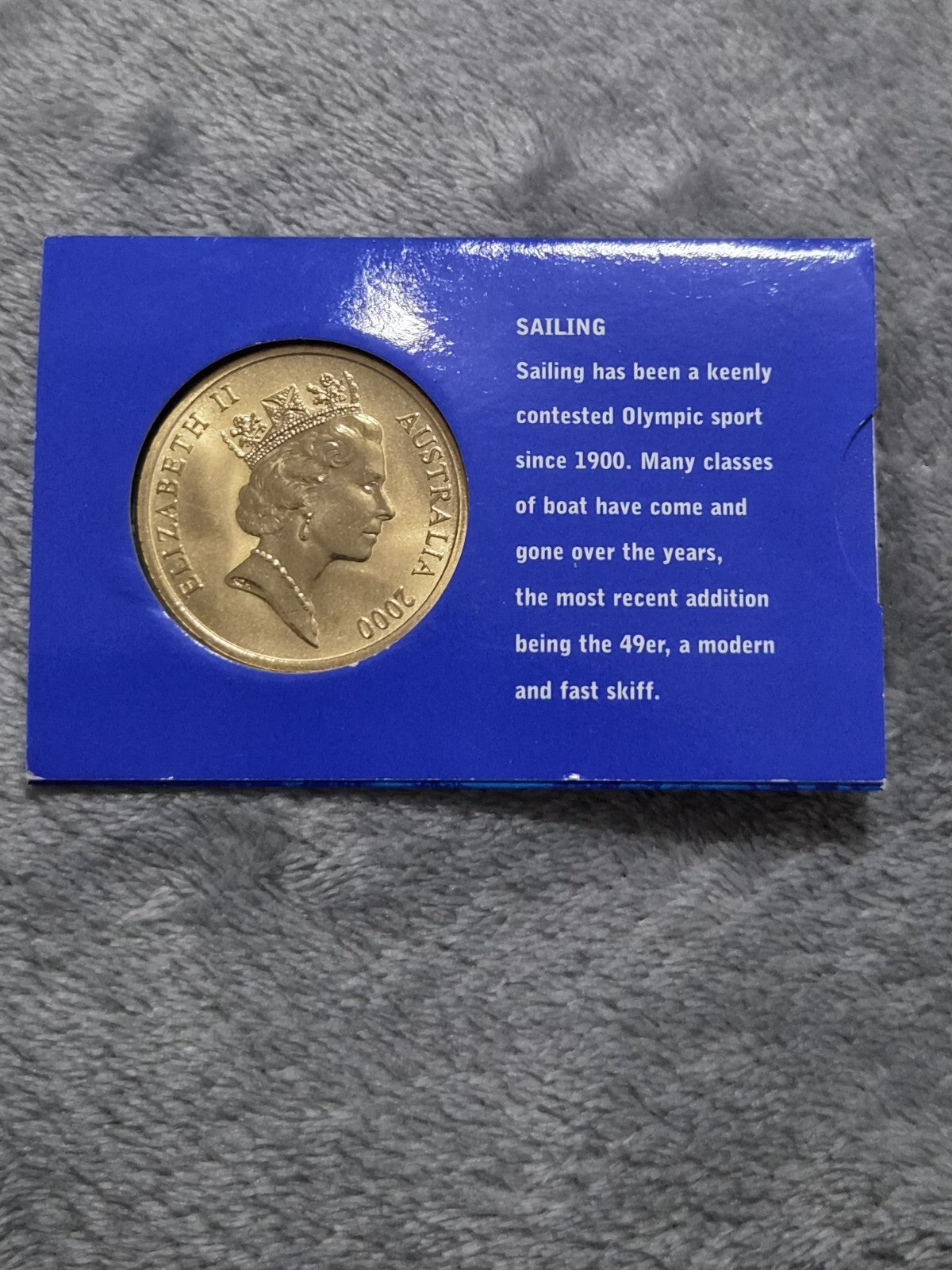 Sydney Olympic 2000 Sailing $5 DOLLAR UNC Five Dollar Coin