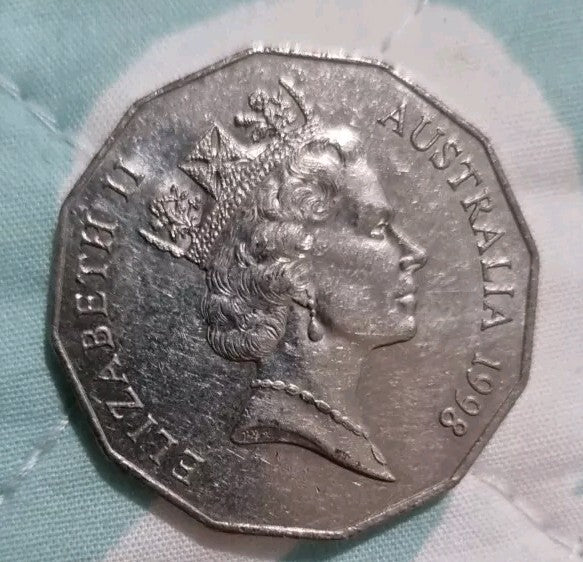 1998 Bass & Flinders 50 Cent Coin - Nice Circulated