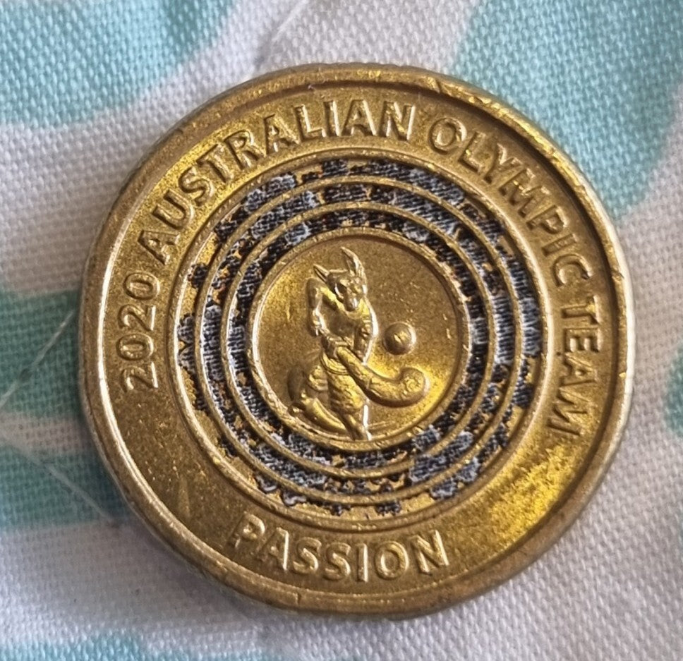 2020 Olympic $2 Dollar Coin - Black Passion - Circulated 