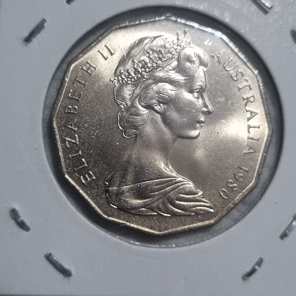 1980 & 1981 50 Cent Coins  in 2x2 holders 