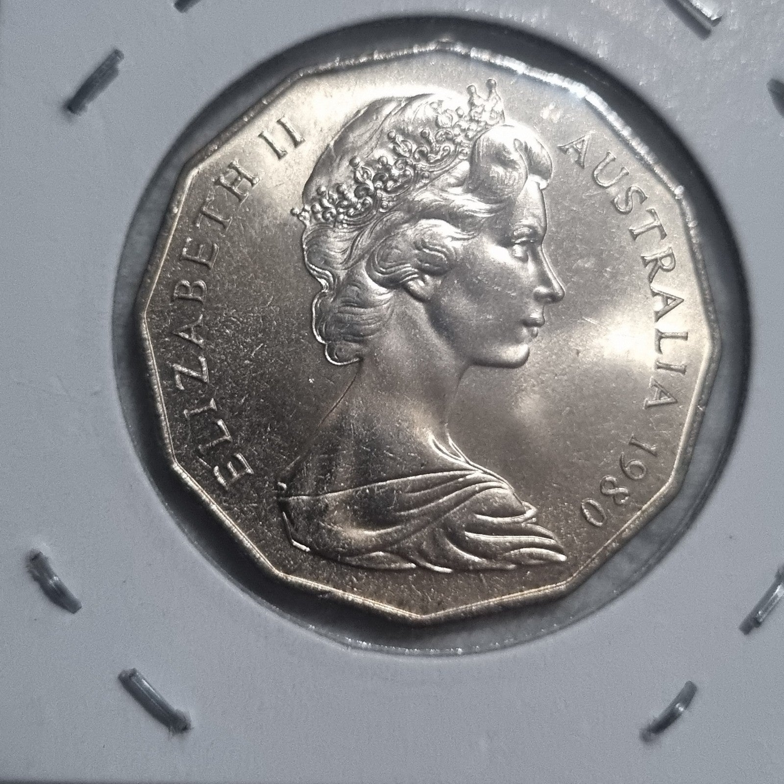 1980 & 1981 50 Cent Coins  in 2x2 holders 