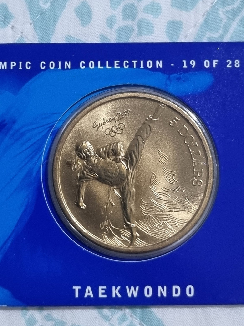 Sydney Olympic 2000 Taekwondo $5 DOLLAR UNC