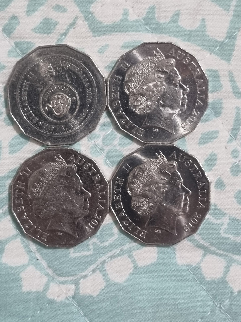 2016-2019 50 Cent Coins - Great Coins Incl. 2 X UNC