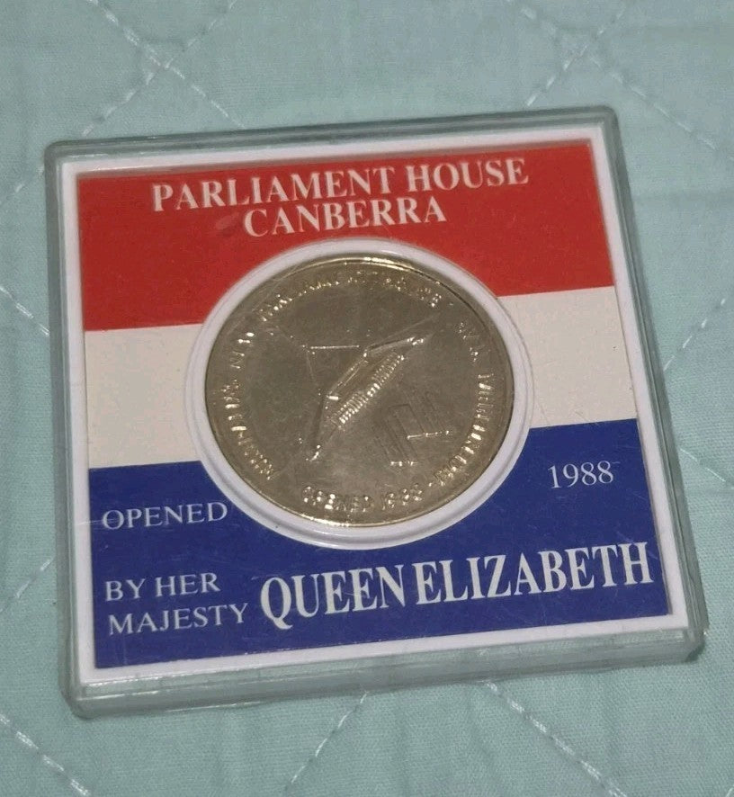 1988 Opening of NEW Parliament House Medallion In Case