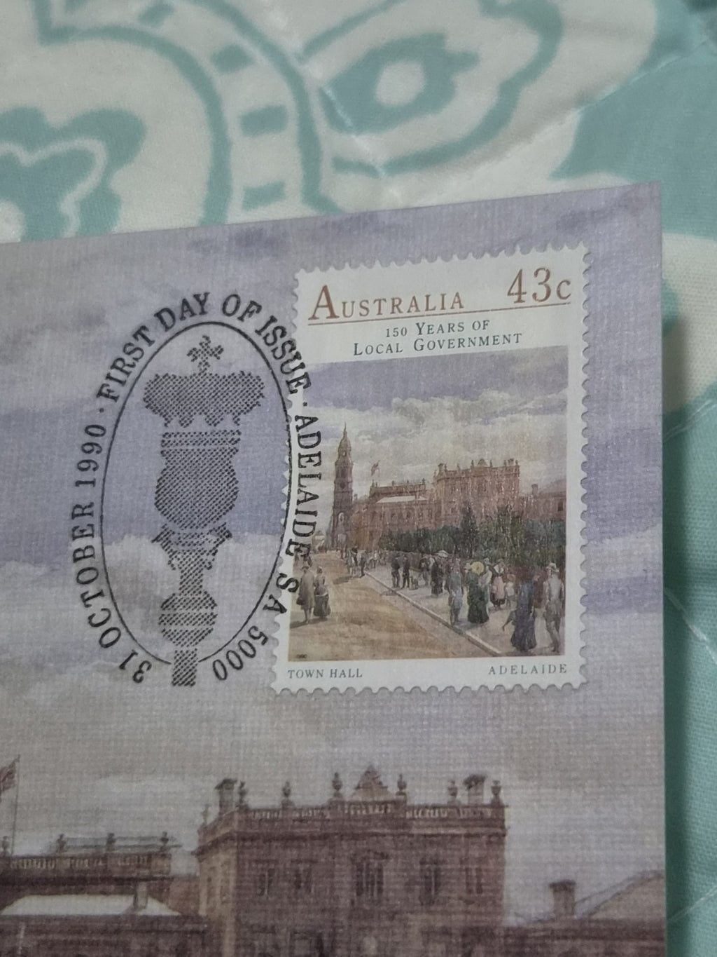 1990 Vintage Original FDC King William Street Adelaide by E Gouldsmith