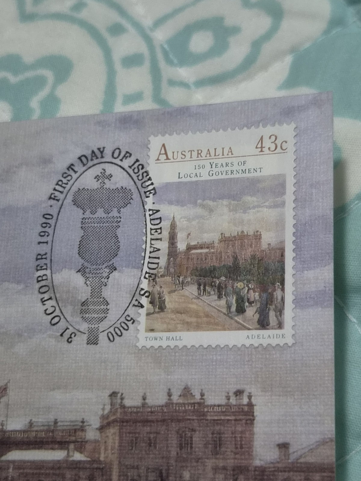 1990 Vintage Original FDC King William Street Adelaide by E Gouldsmith