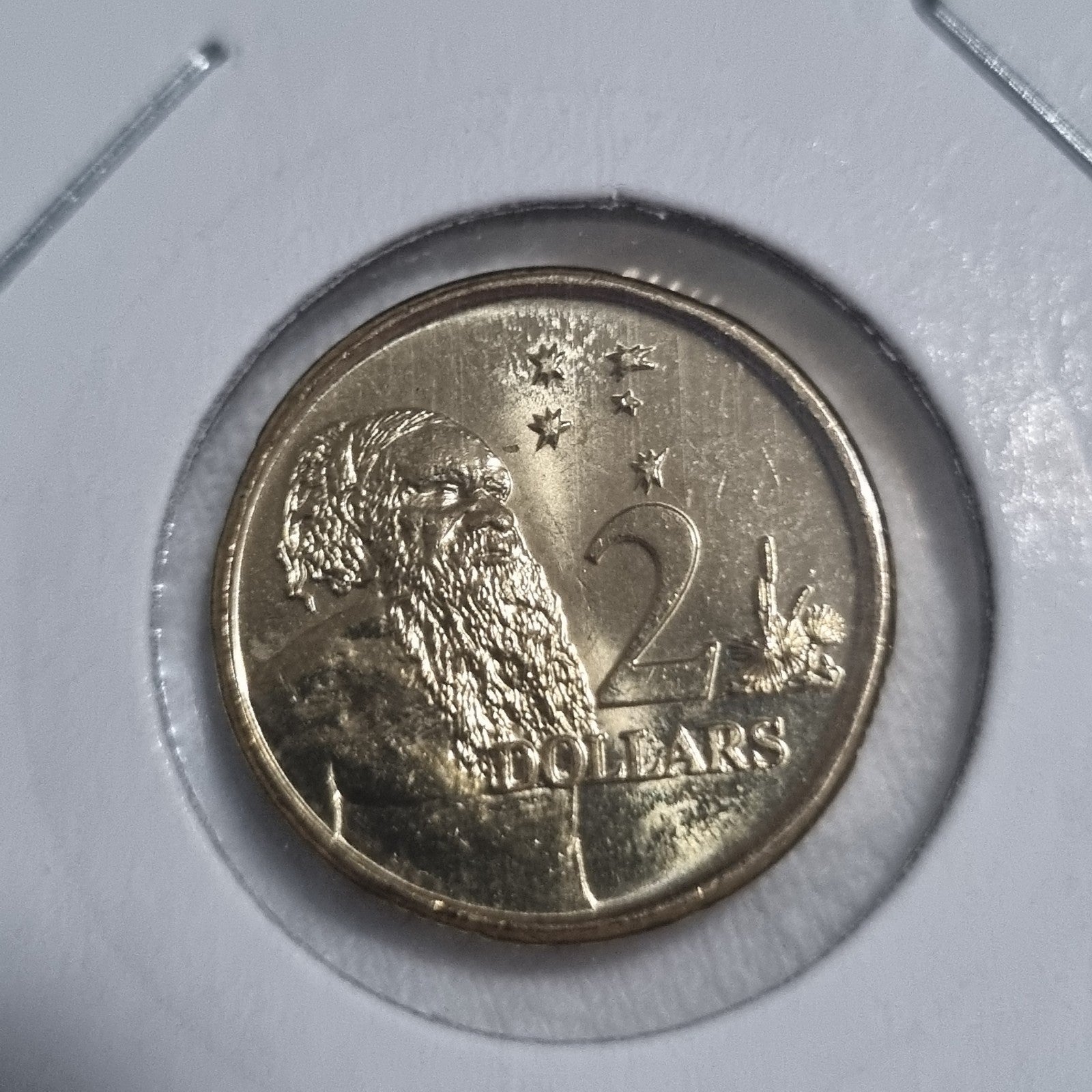 2024 & 2025 $2 Two Dollar Elder Coins Uncirculated In 2x2 Holder - 2 Coins Total