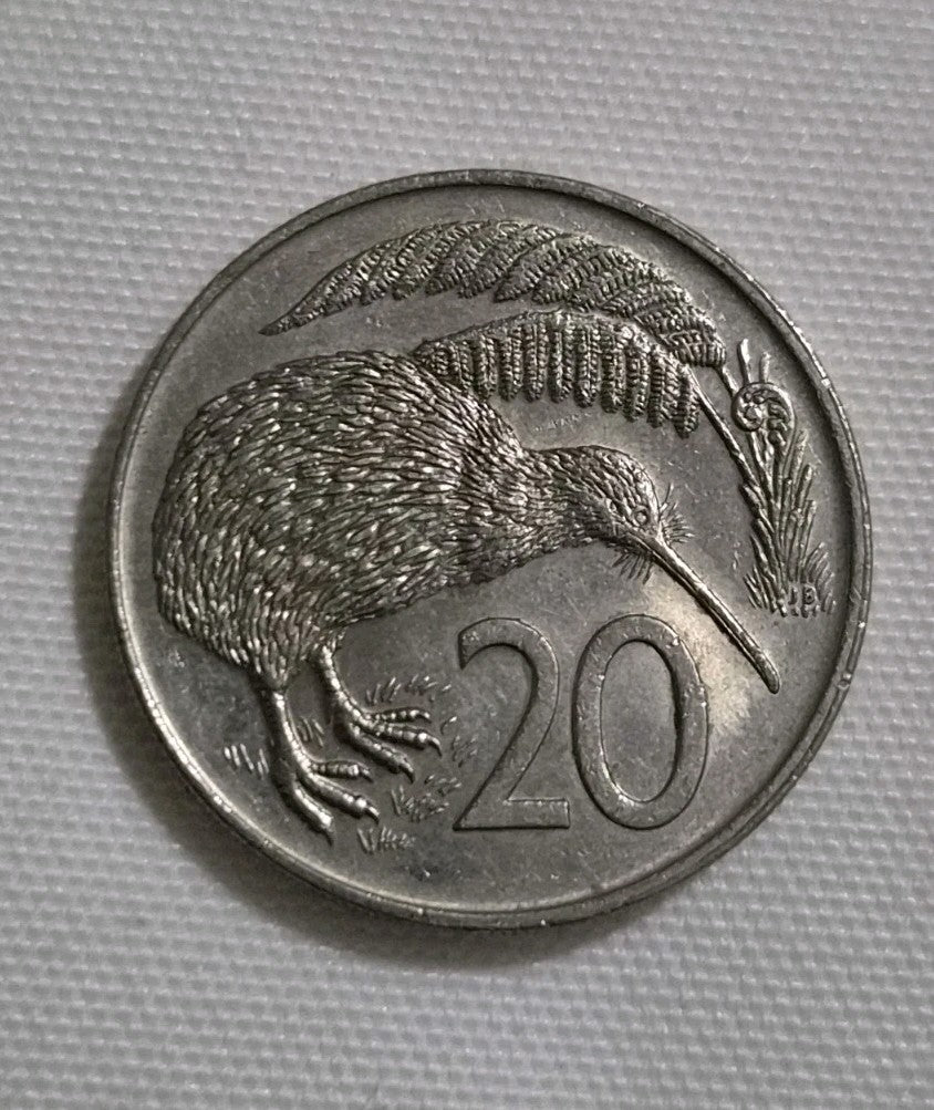 1979 20 Cent New Zealand Coin 