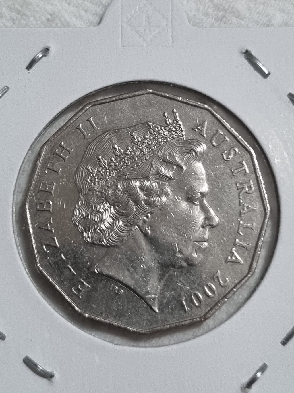 2001 Federation 50 Cent aUNC Coin