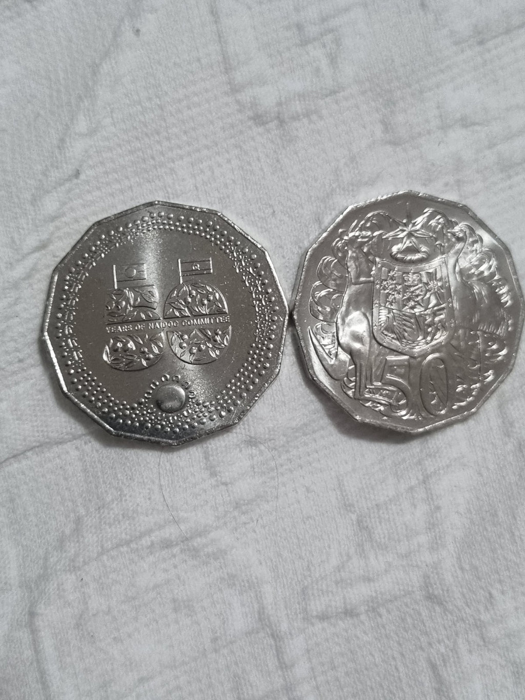 2 x 2024 50 Cent Uncirculated Coins - COA & NAIDOC 
