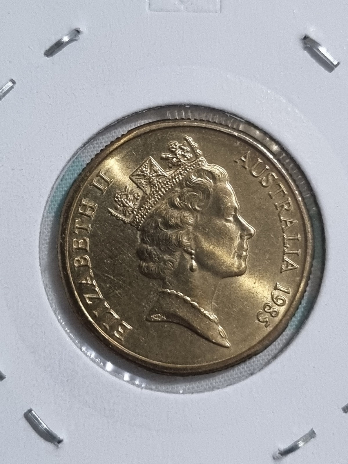 1985 One Dollar Coin UNC In 2x2 Holder 