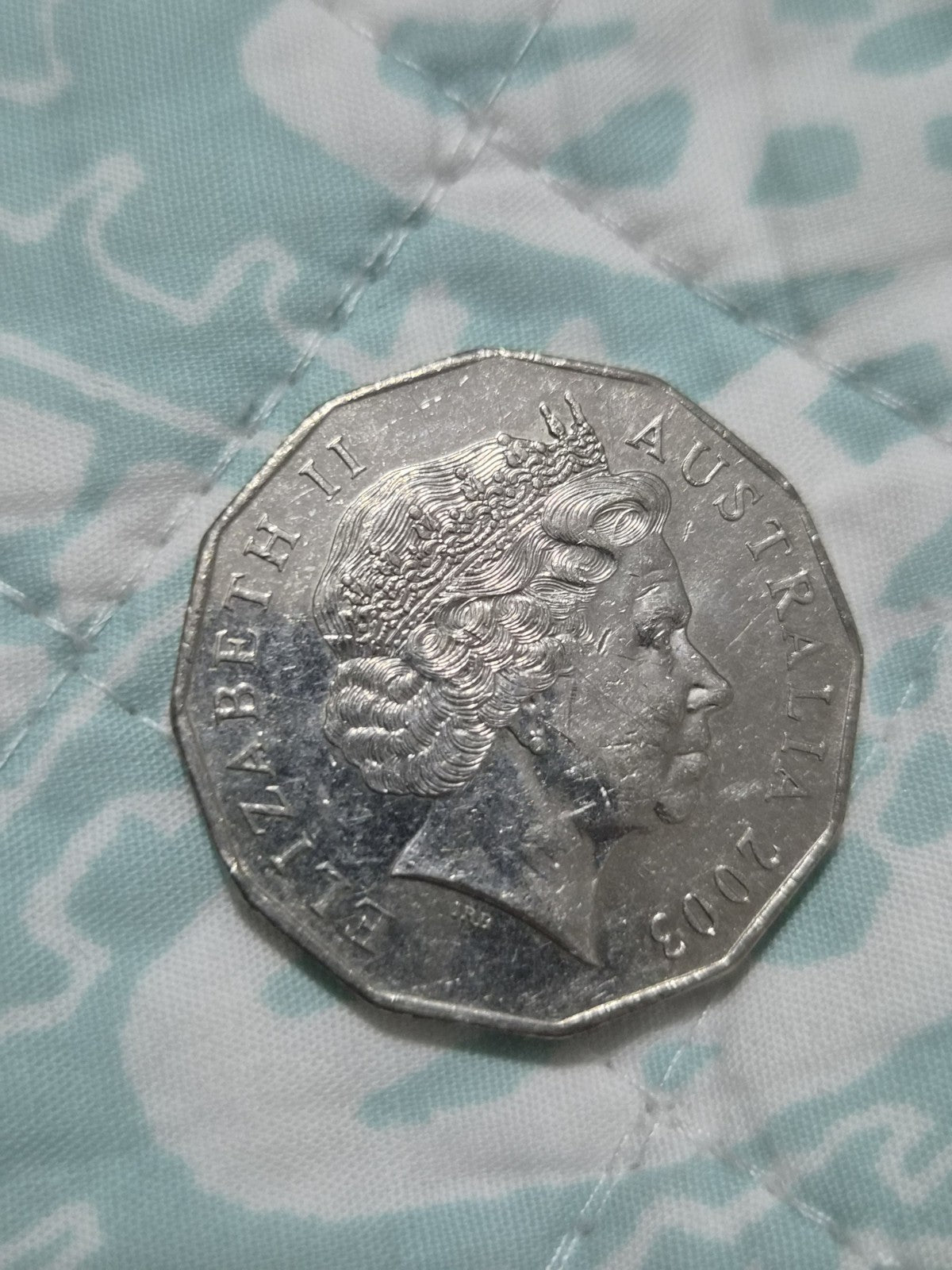 2003 Volunteers 50 Cent Coin - Lightly Circulated 