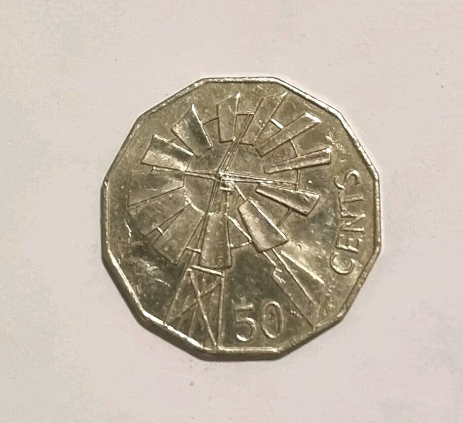 2002 50 Cent Coin - Year Of The Outback - Windmill 