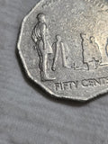 2005 50 Cent Error Coin - World War II Remembrance CUD 