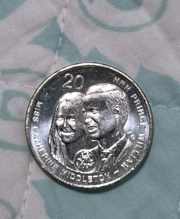 2011 UNC William And Kate Royal Wedding 20 Cent Coin from Mint Roll
