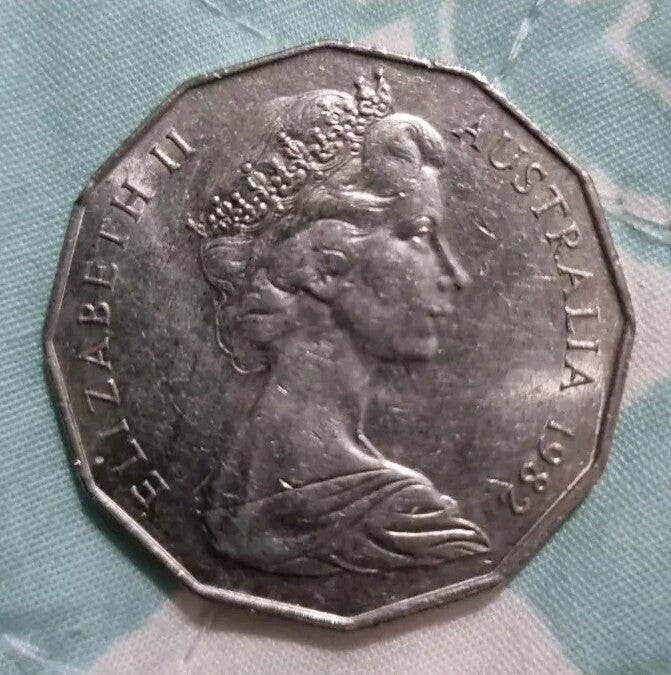 Australian 50 Cents XII Commonwealth Games in Brisbane 1982 