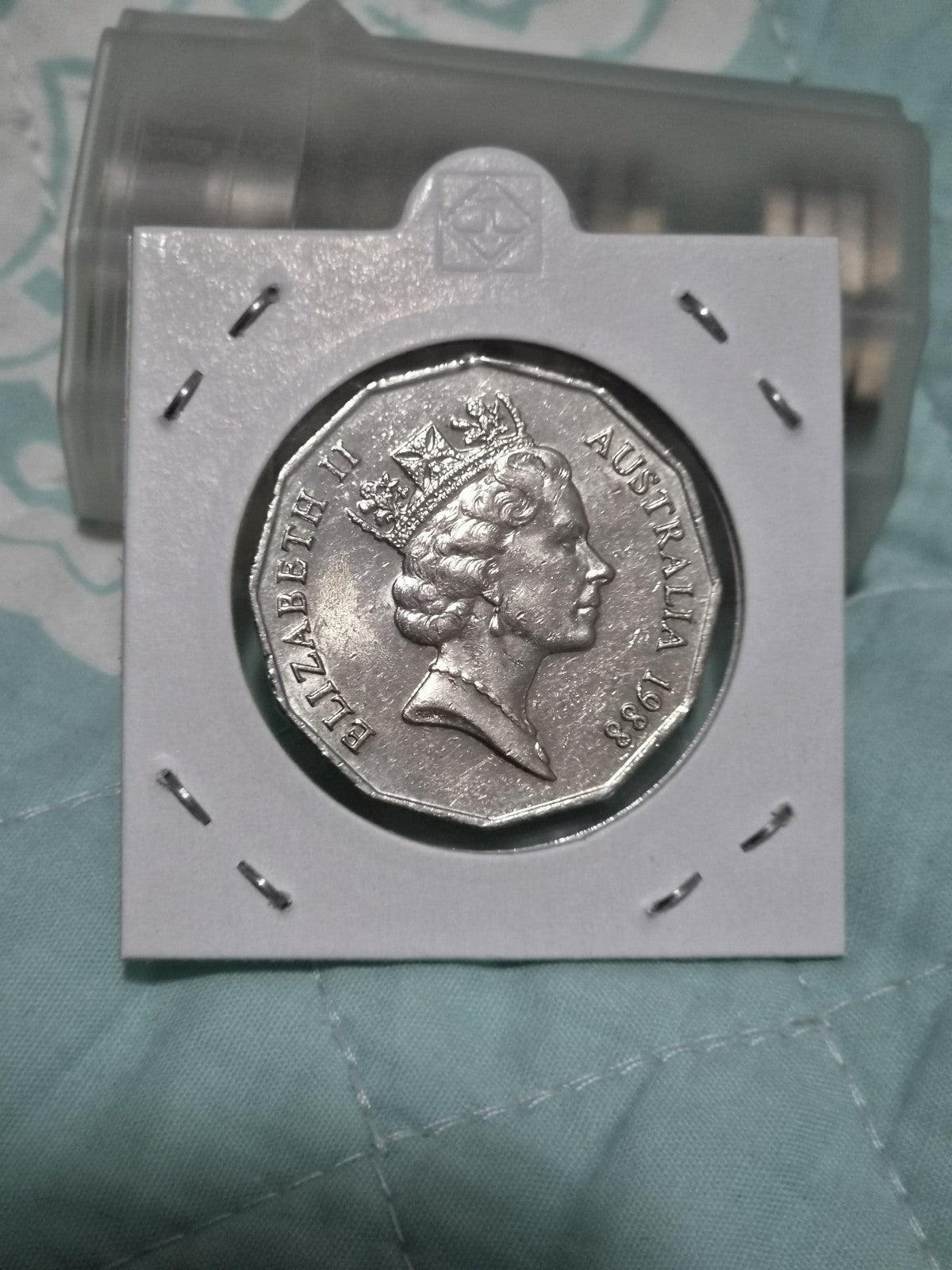 1988 50 Cent Bicentennial Tall Ship Coin - aUNC
