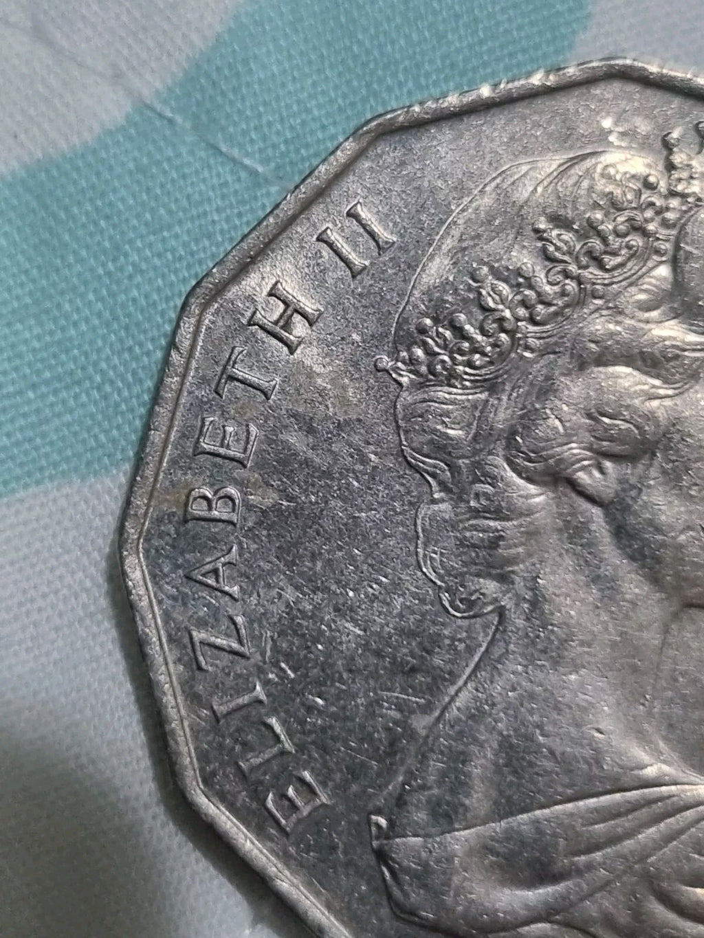 1981 50 Cent Coin - Nealy Uncirculated - Coat of Arms Elizabeth II