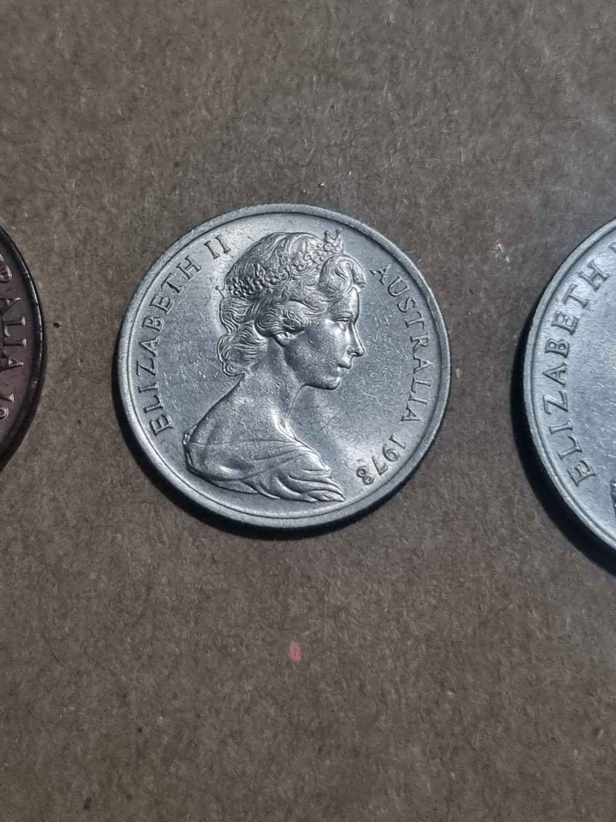1978 One Two Five Ten Twenty Cent Australian Coins 1 2 5 10 20 Cents