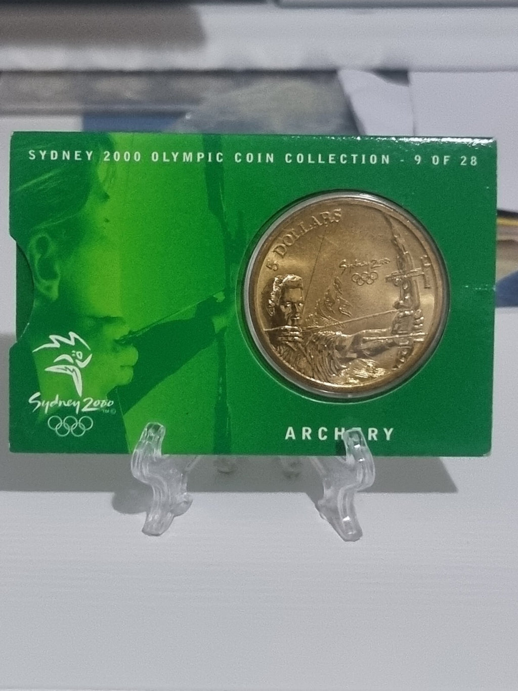 Sydney Olympics 2000 Archery $5 DOLLAR UNC