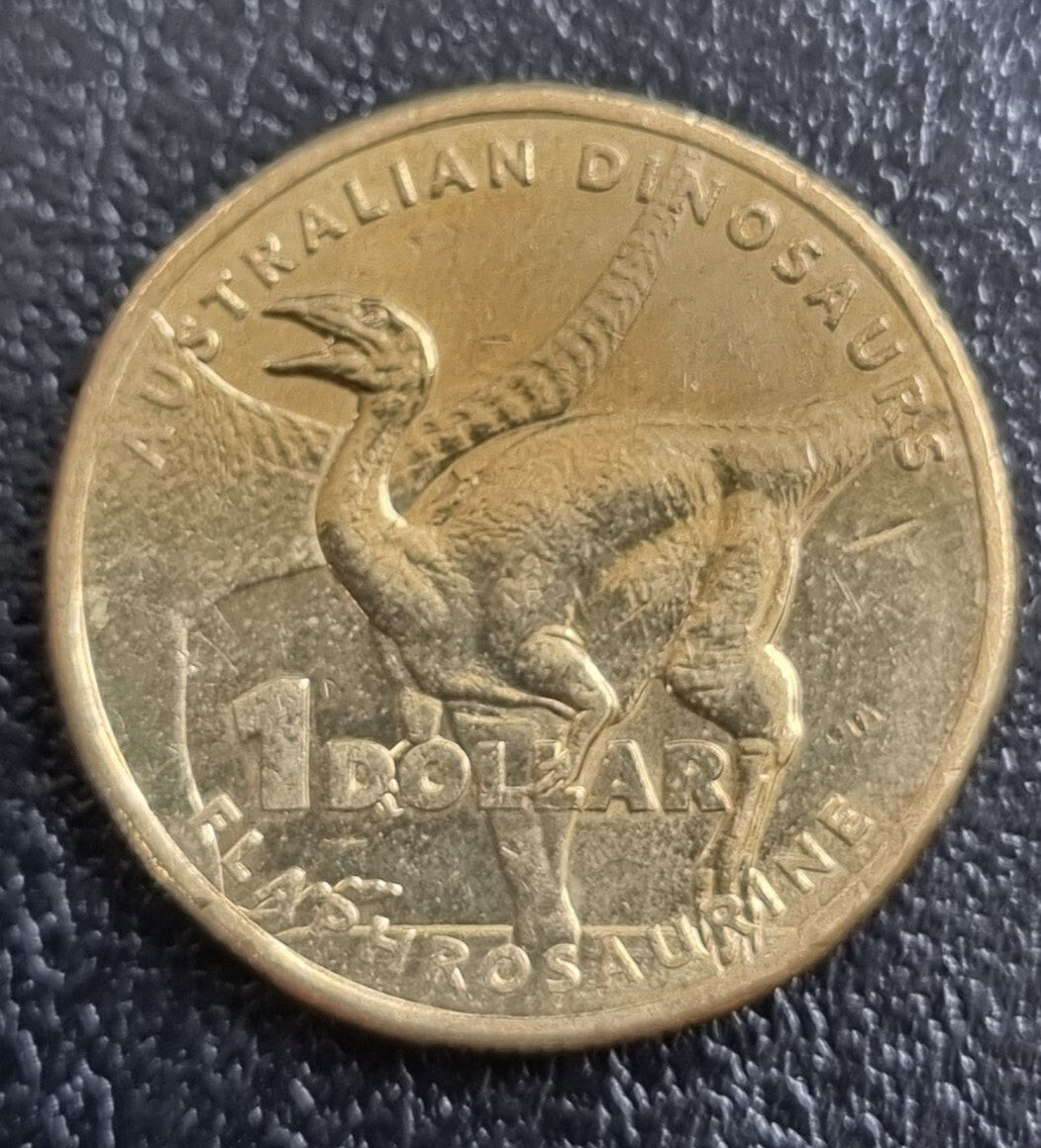 2022 $1 Dollar coin Dinosaur  Australovenator Circulated 