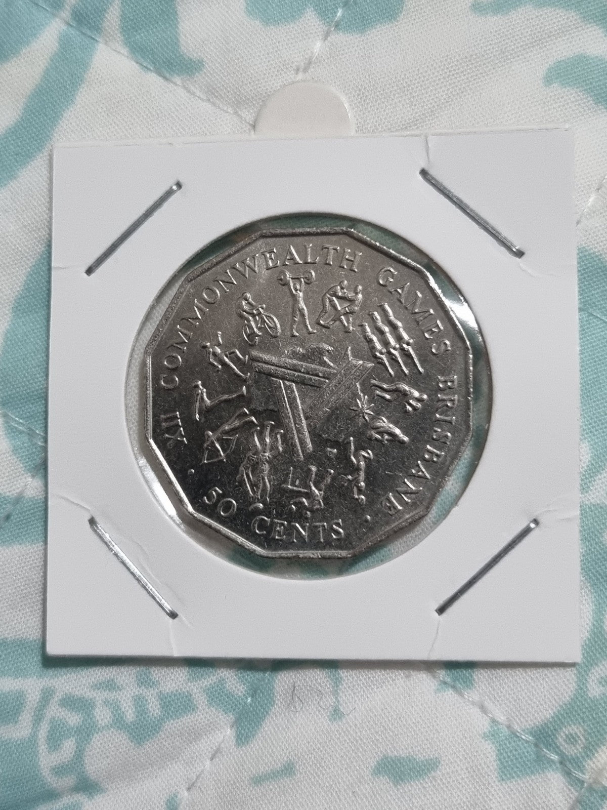 1982 UNC 50 Cent Coin Brisbane Commonwealth Games 