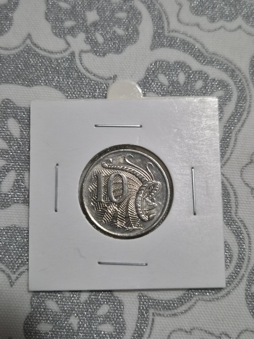 2014 aUNC 10 cent coin - Ten Cents In a 2x2 