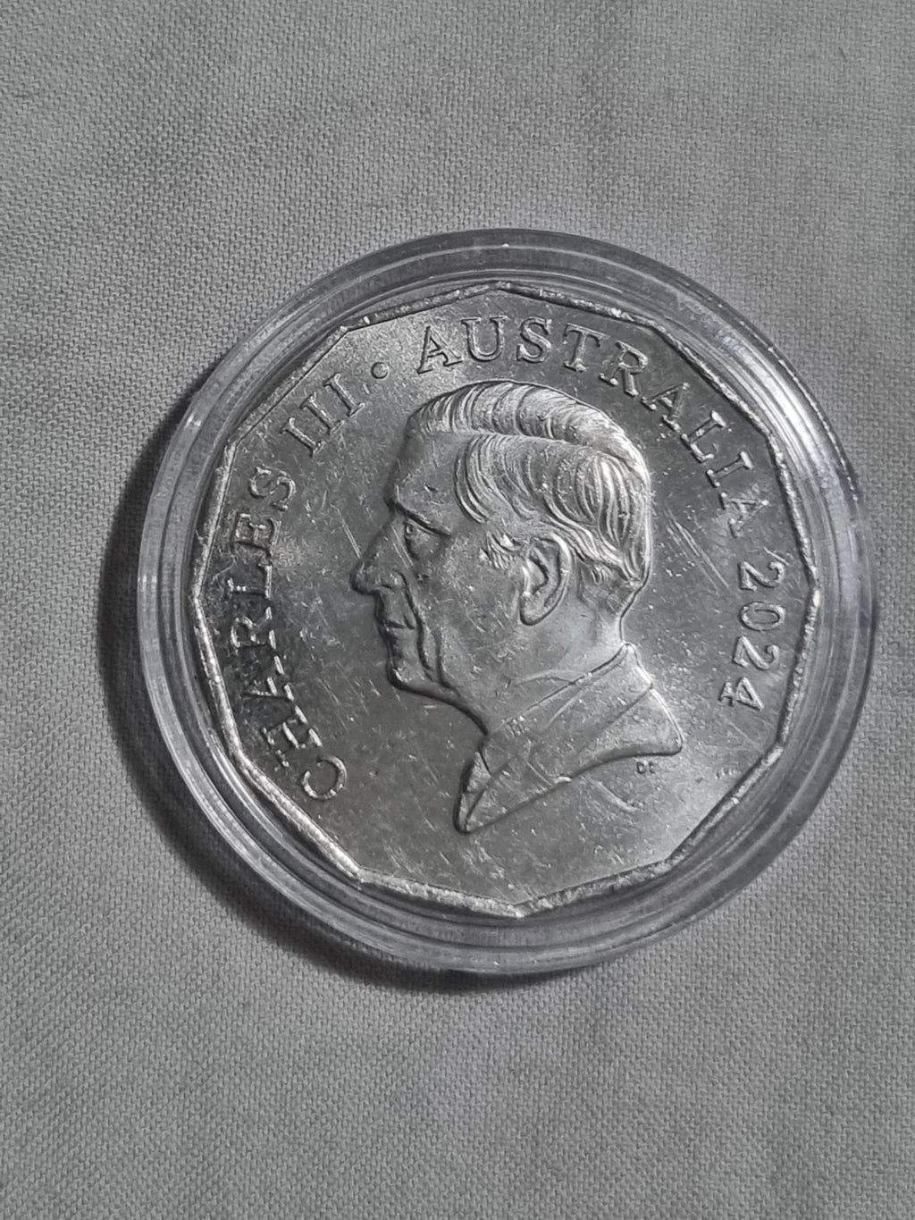 2024 50 Cent COA Uncirculated With Kings Head In Capsule 
