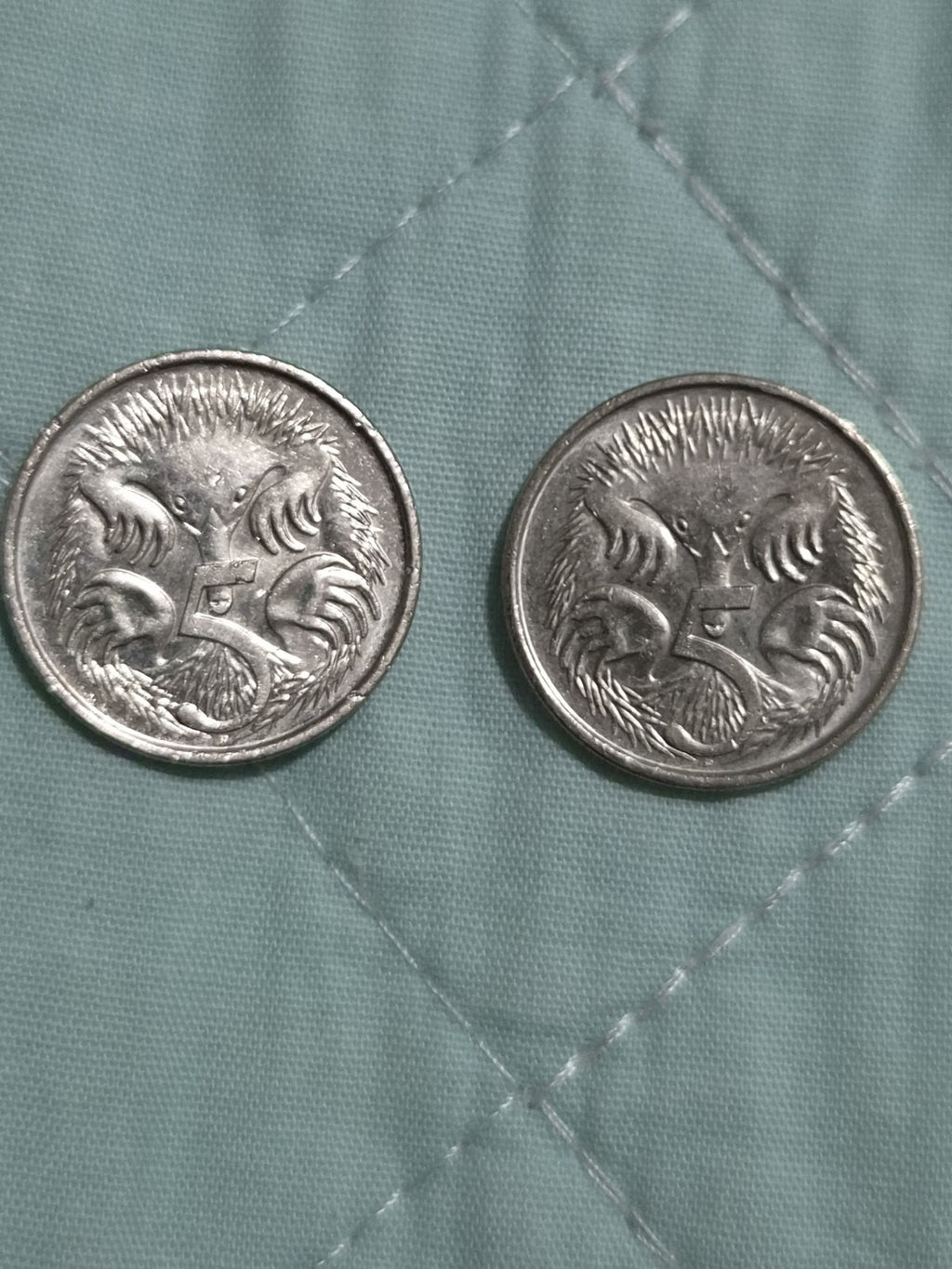 2 x 2016 5 Cent Changeover Coins Five Cents