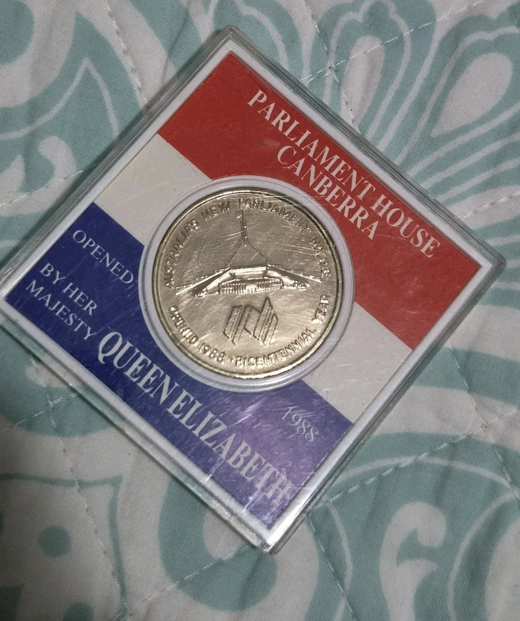1988 Opening of NEW Parliament House Medallion In Case