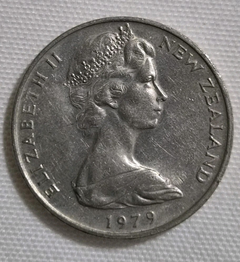 1979 20 Cent New Zealand Coin 