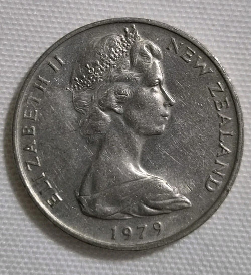1979 20 Cent New Zealand Coin 