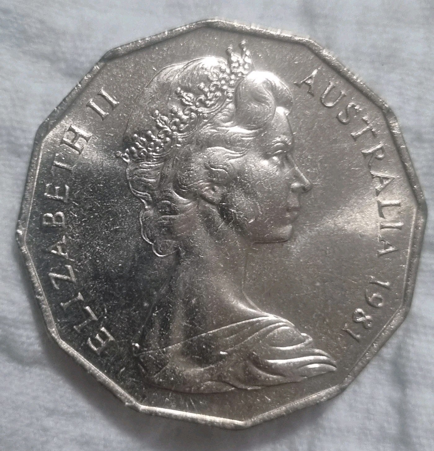 1 x 1981 50 Cent Coin Sent With Free FDC