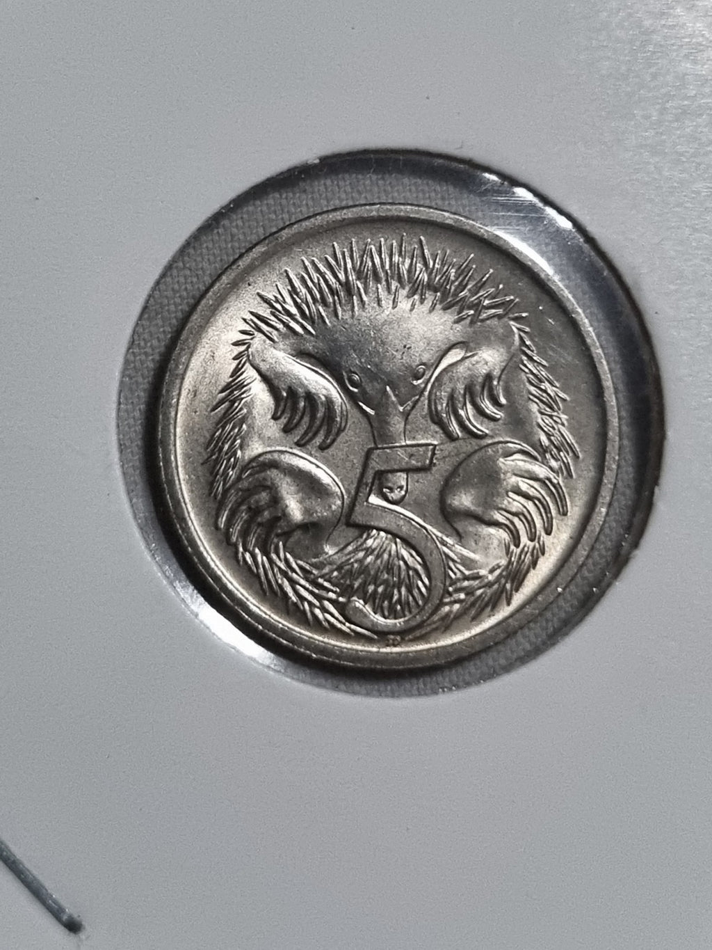 1988 Australian 5 Cent Coin Uncirculated In 2x2 Holder 