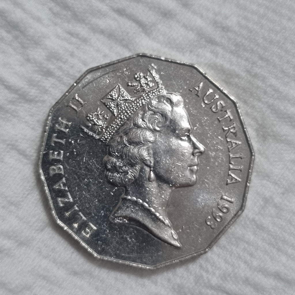 1993 50 cent coin COA Lightly Circulated