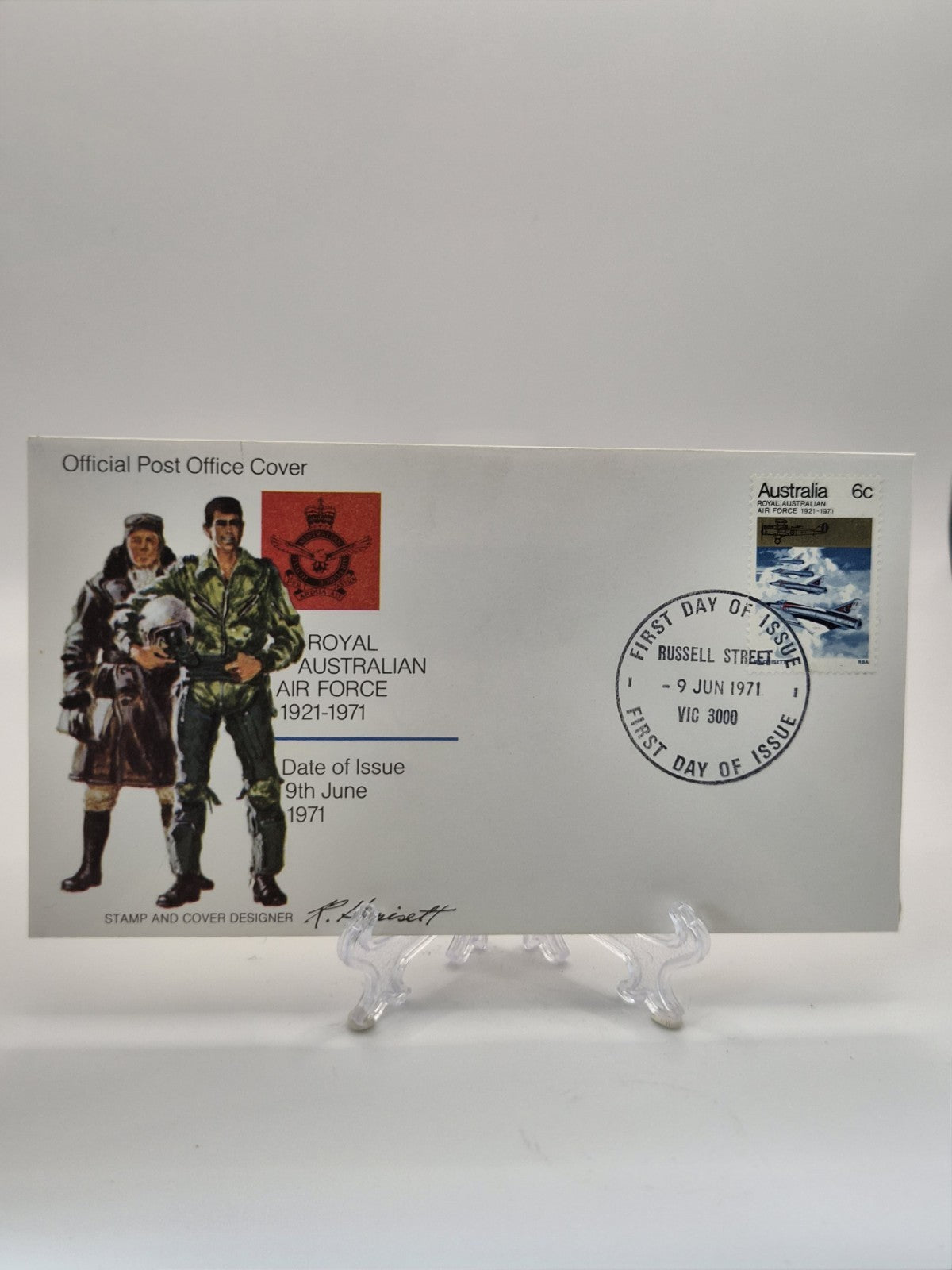 1971 50th Anniversary Of Royal Australian Air Force FDC - First Day Cover Pilot