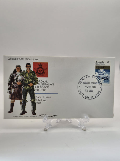1971 50th Anniversary Of Royal Australian Air Force FDC - First Day Cover Pilot