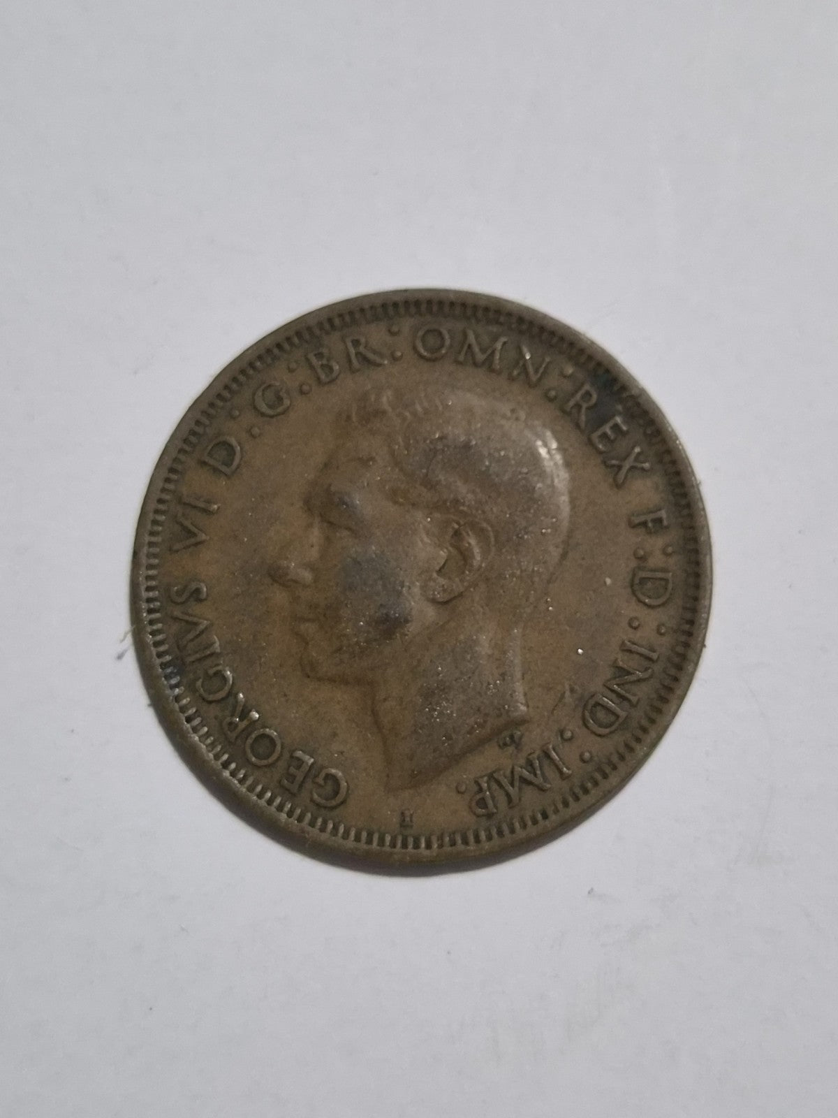 1942 Australian Penny with Y dot