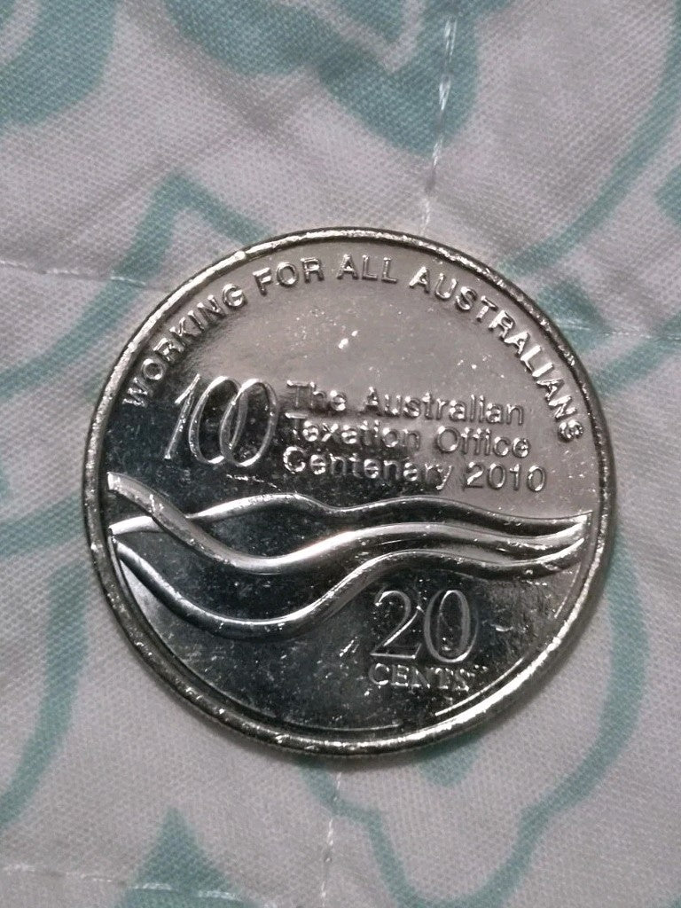 2010 UNC 20 Cent Tax Office Coin Uncirculated 
