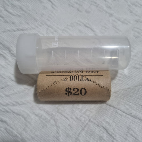$1 One Dollar RAM Coin Roll  - 1984 With Free Storage Tube